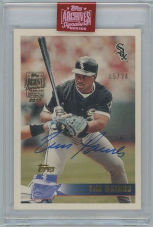 2019 Topps Archives Tim Raines Signature Series