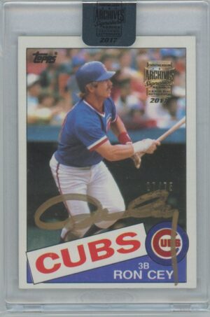 2017 Topps Auto Archives Ron Cey Auto Signature Series
