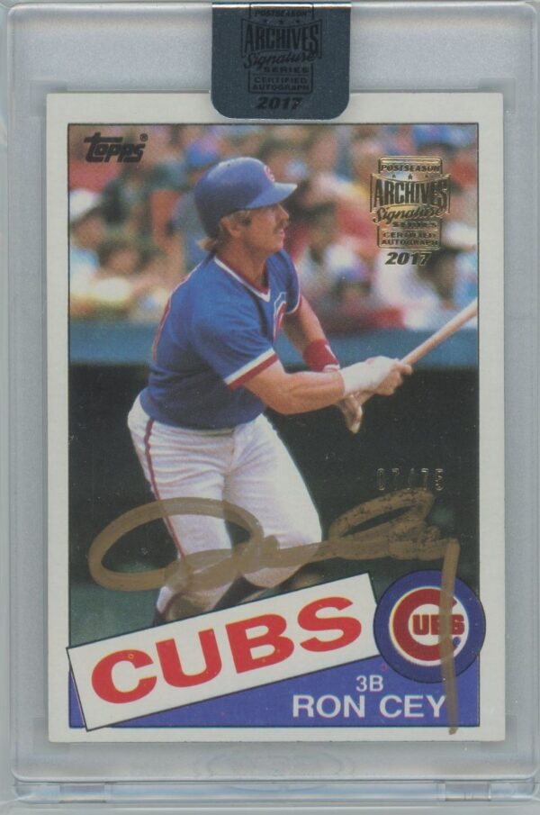 2017 Topps Auto Archives Ron Cey Auto Signature Series