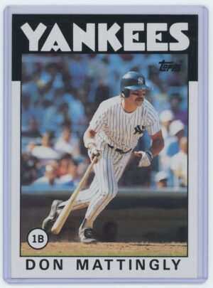 1986 Topps Jumbo Don Mattingly Card