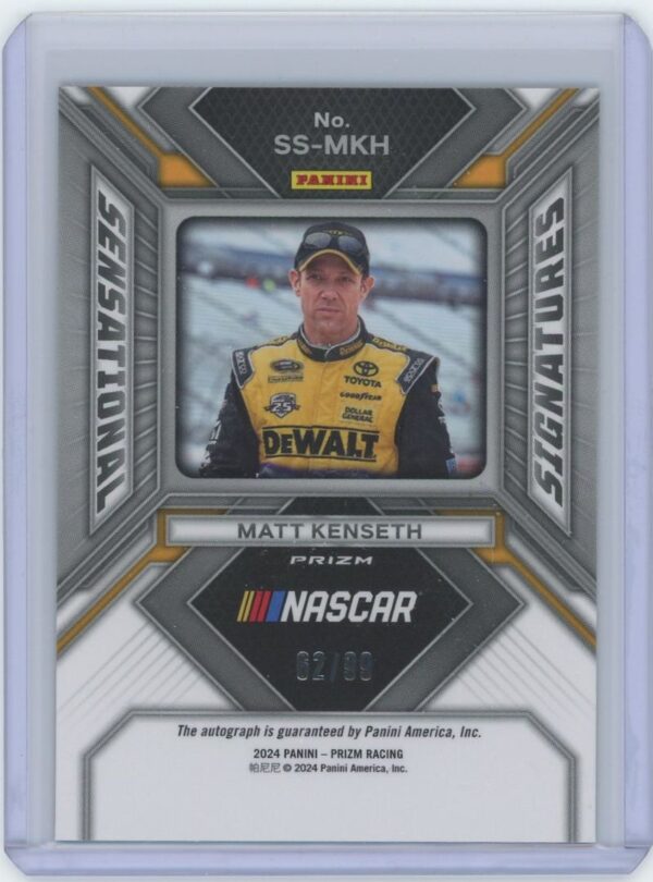 2024 Panini Prizm Matt Kenseth Auto - Image 2