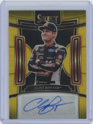 2024 Panini Select Clint Bowyer Gold Auto