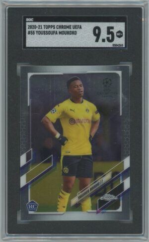 2020-21 Topps Chrome Youssoufa Moukoko UEFA Rookie
