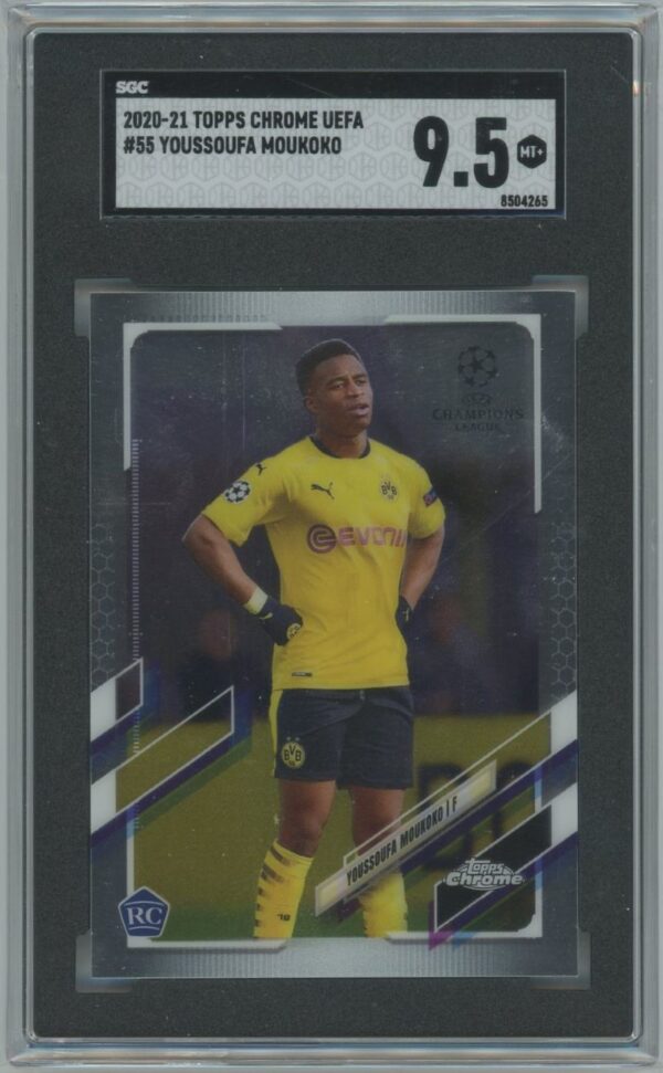 2020-21 Topps Chrome Youssoufa Moukoko UEFA Rookie