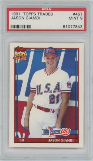 1991 Topps Traded 40 Years of Baseball Jason Giambi Rookie