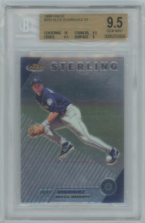 1999 Topps Finest Alex Rodriguez Sterling