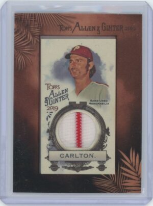 2019 Topps Allen & Ginter Steve Carlton Game Worn Patch