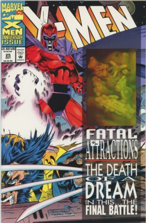 1993 Marvel 25-Oct X-Men Fatal Attractions Direct Edition Anniversary Issue