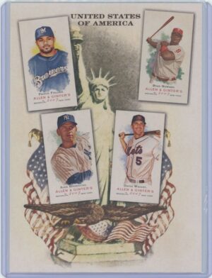 2007 Topps Allen & Ginter Nat'l Pride - Fielder, Rodriguez, Howard & Wright