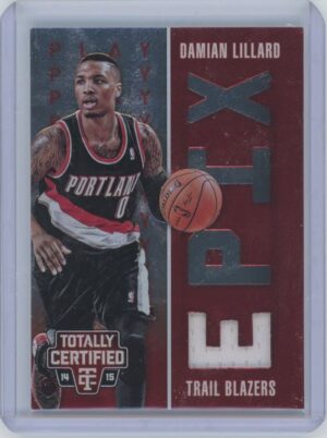 2014-15 Panini Damian Lillard Certified Game Worn Patch