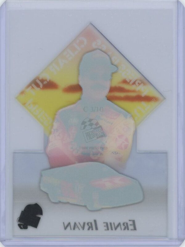 1997 Press Pass Ernie Irvan Clear Cut - Image 2