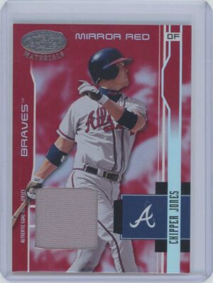 2003 Leaf Certified Materials Mirror Red Chipper Jones
