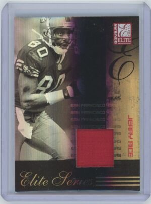 2005 Donruss Elite Jerry Rice Game Worn Patch
