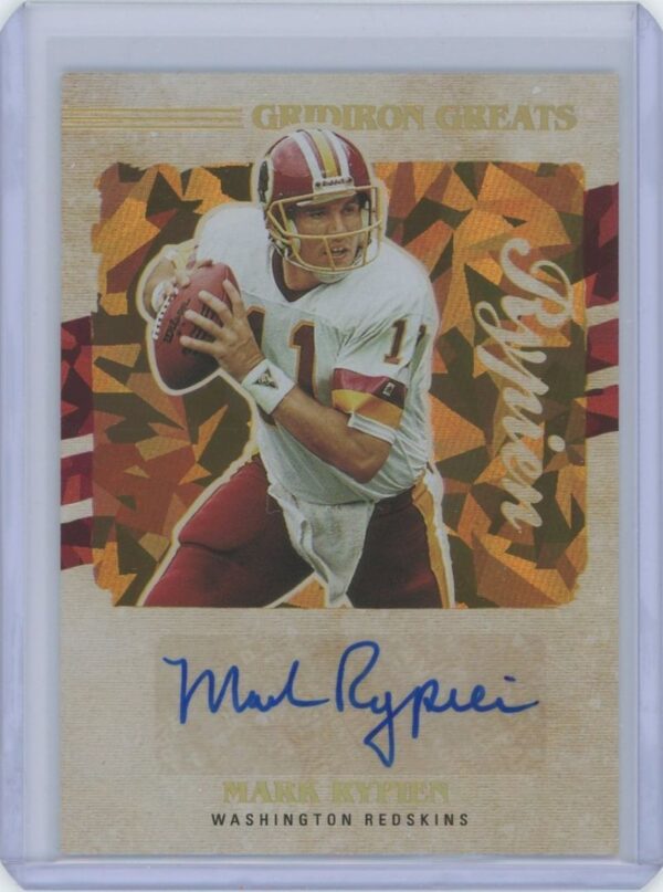 2021 Panini Mark Rypien Gridiron Greats Auto