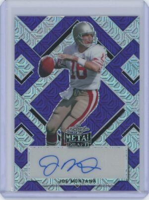 2022 Leaf Metal Purple Joe Montana Auto