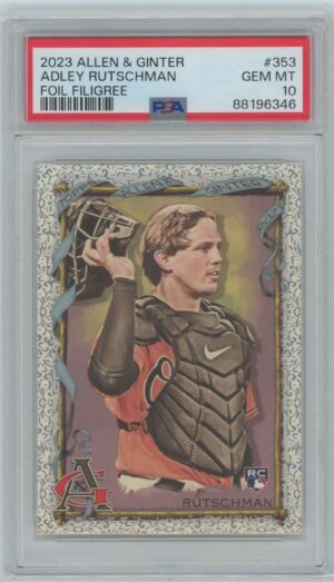 2023 Allen & Ginter Adley Rutschman Foil Filigree Rookie