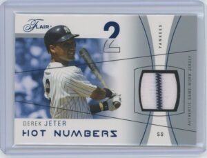 2004 Fleer Flair Derek Jeter Game Worn Jersey
