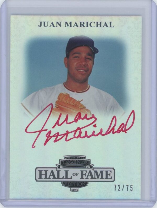2012 Press Pass Juan Marichal On Card Auto