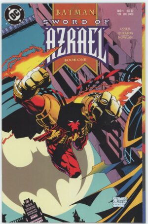 1992 Batman Sword of Azrael Book One - Front Cover Fold Out