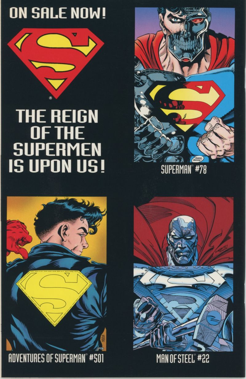 1993 Superman in Action Comics - Bonus Poster! - Image 2