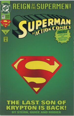 1993 Superman in Action Comics - Bonus Poster!